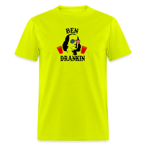 Ben Drankin - 4th of July Funny Classic T-Shirt - safety green