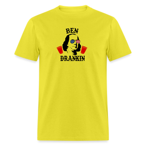 Ben Drankin - 4th of July Funny Classic T-Shirt - yellow