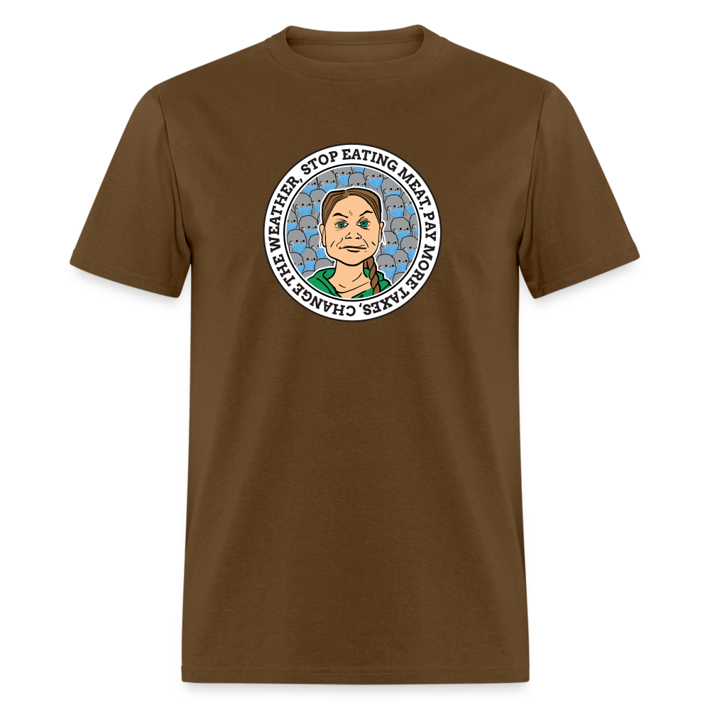 Climate Change Gremlin Classic T-Shirt - brown