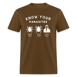 Know Your Parasites Classic T-Shirt - brown