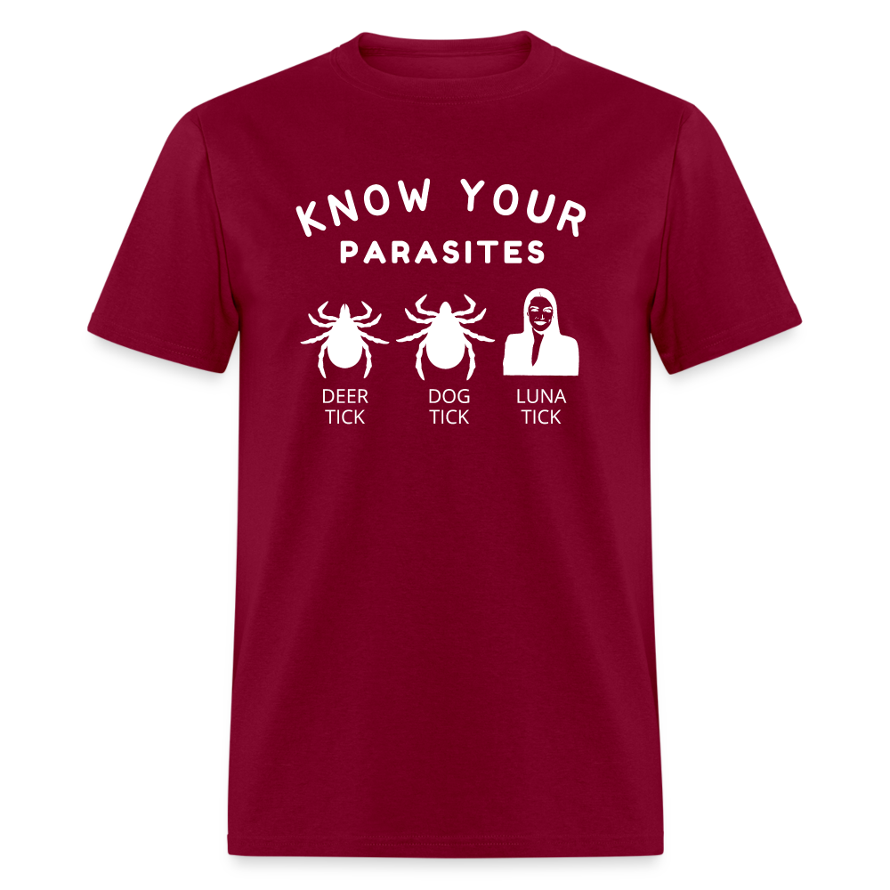 Know Your Parasites Classic T-Shirt - burgundy