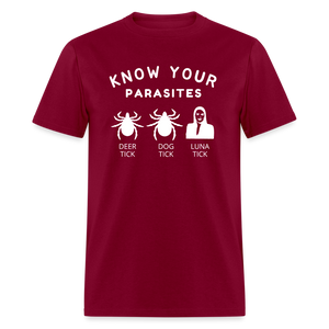 Know Your Parasites Classic T-Shirt - burgundy