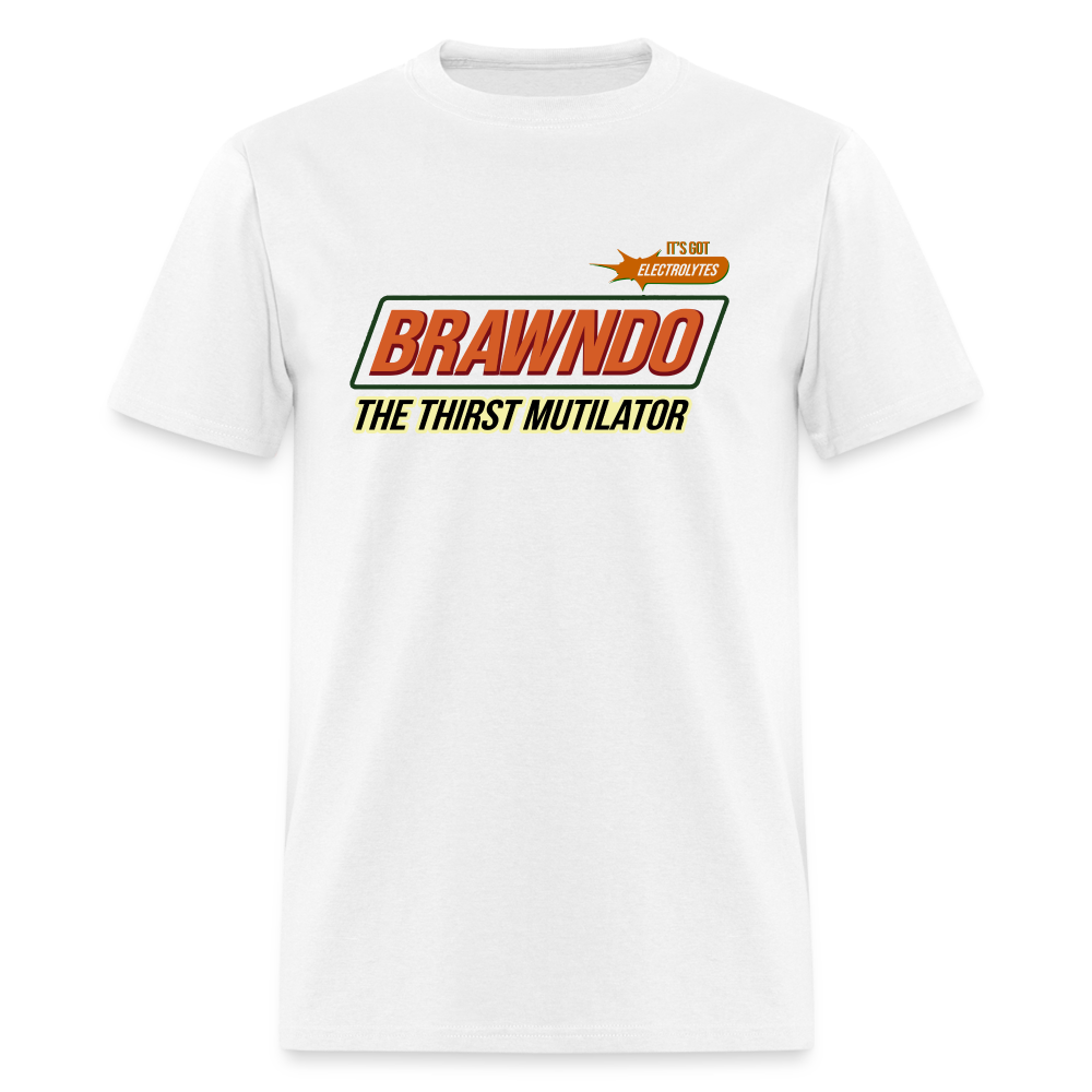 Brawndo - The Thirst Mutilator - It's Got Electrolytes Funny Classic T-Shirt - white