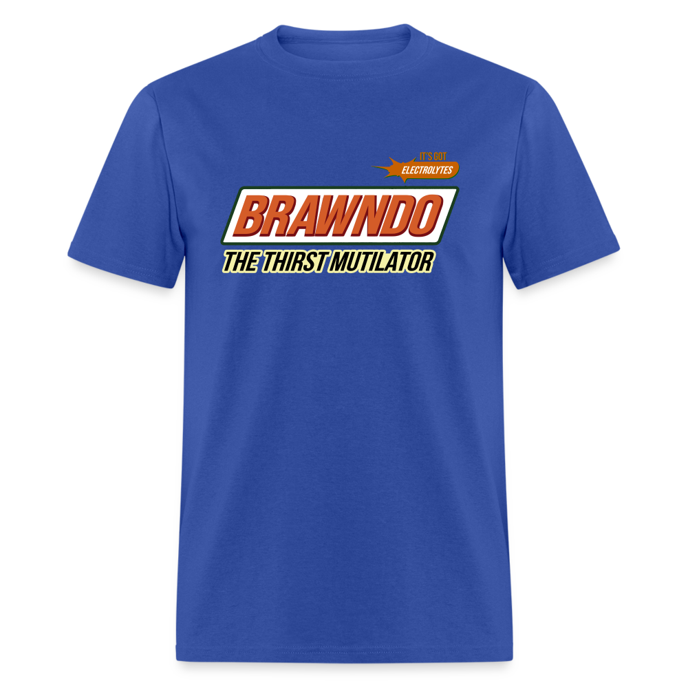 Brawndo - The Thirst Mutilator - It's Got Electrolytes Funny Classic T-Shirt - royal blue