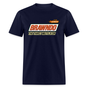 Brawndo - The Thirst Mutilator - It's Got Electrolytes Funny Classic T-Shirt - navy