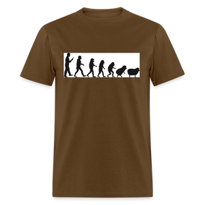 Evolution to sheep Classic T-Shirt - brown