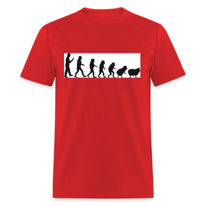 Evolution to sheep Classic T-Shirt - red