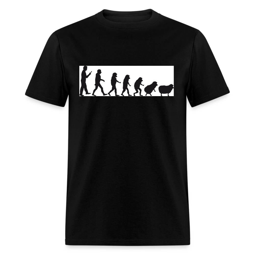 Evolution to sheep Classic T-Shirt - black