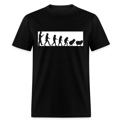 Evolution to sheep Classic T-Shirt - black