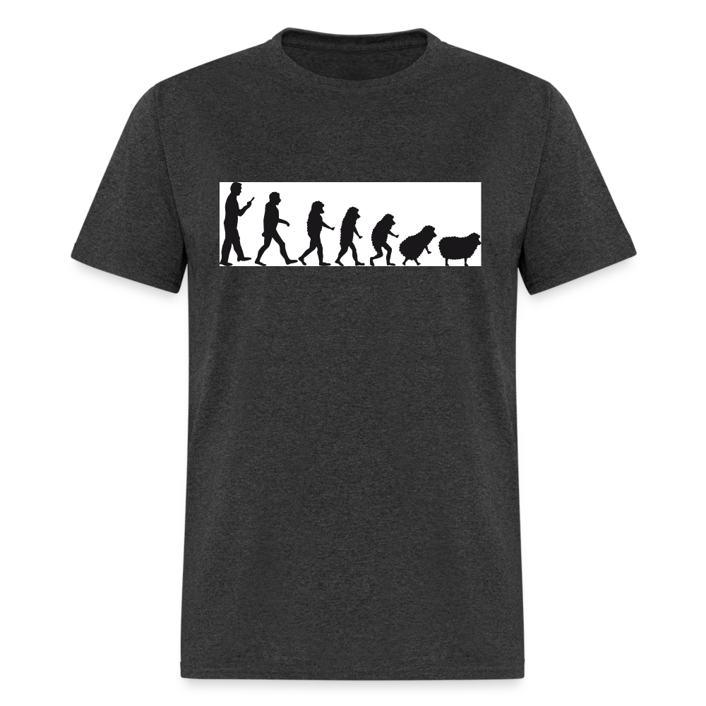 Evolution to sheep Classic T-Shirt - heather black