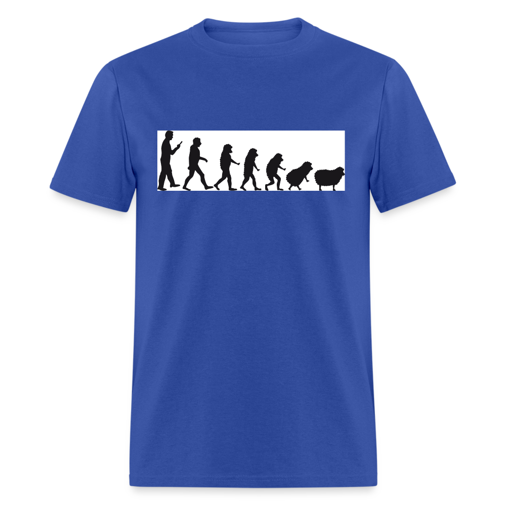 Evolution to sheep Classic T-Shirt - royal blue