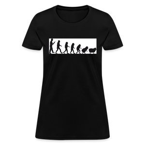 Evolution to sheep Women's T-Shirt - black