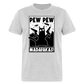 Cat Pew Pew Madafakas Classic T-Shirt - heather gray