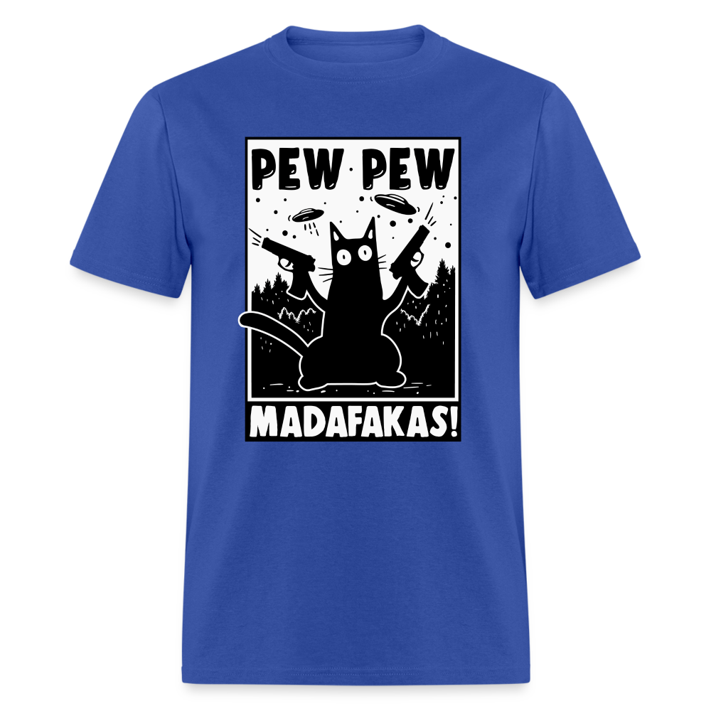 Cat Pew Pew Madafakas Classic T-Shirt - royal blue