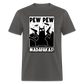 Cat Pew Pew Madafakas Classic T-Shirt - charcoal