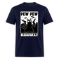 Cat Pew Pew Madafakas Classic T-Shirt - navy