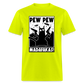 Cat Pew Pew Madafakas Classic T-Shirt - safety green