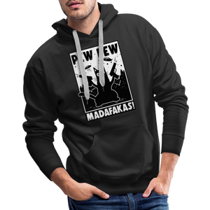 Cat Pew Pew Madafakas Premium Hoodie - black