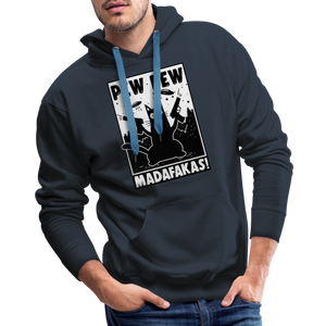 Cat Pew Pew Madafakas Premium Hoodie - navy