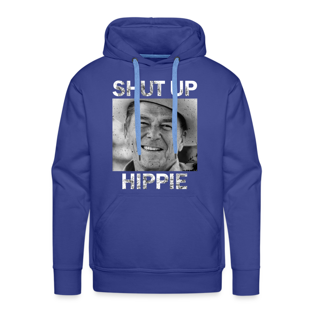 Shut up hippie Men’s Premium Hoodie - royal blue