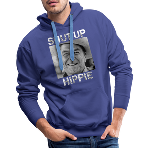 Shut up hippie Men’s Premium Hoodie - royal blue