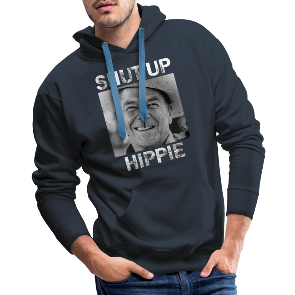 Shut up hippie Men’s Premium Hoodie - navy