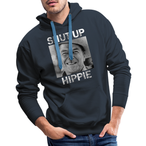 Shut up hippie Men’s Premium Hoodie - navy