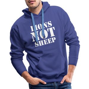 Lions Not Sheep Men’s Premium Hoodie - royal blue