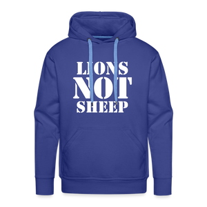 Lions Not Sheep Men’s Premium Hoodie - royal blue