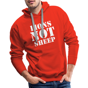 Lions Not Sheep Men’s Premium Hoodie - red