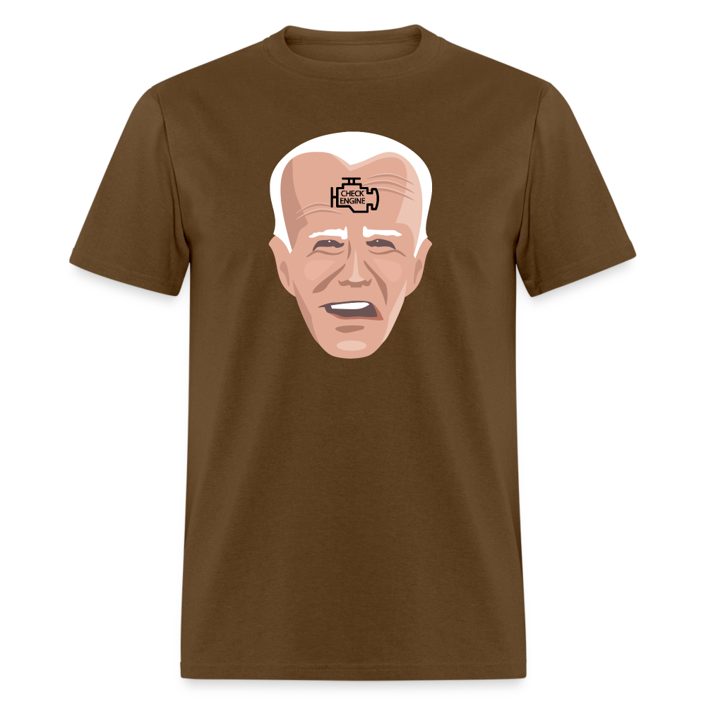 Biden Check Engine Classic T-Shirt - brown