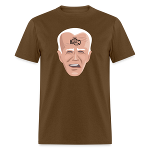 Biden Check Engine Classic T-Shirt - brown