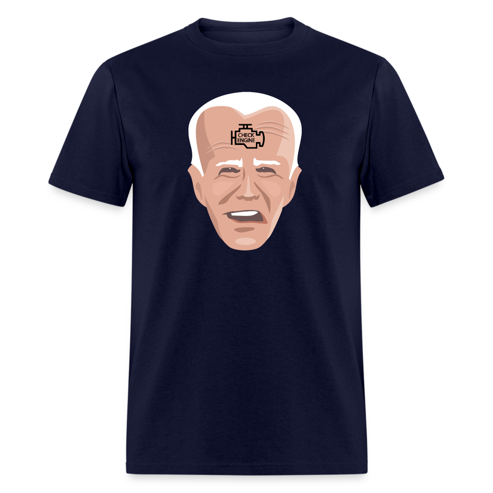 Biden Check Engine Classic T-Shirt - navy