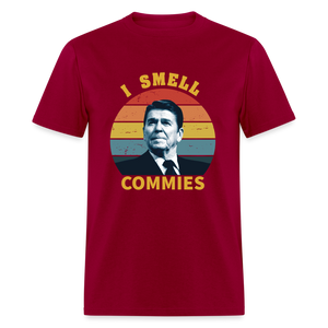 I Smell Commies Classic T-Shirt - dark red