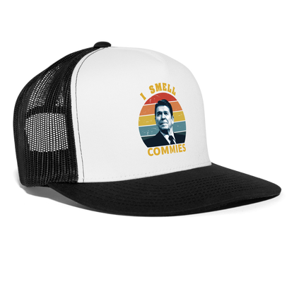 I Smell Commies Trucker Hat - white/black