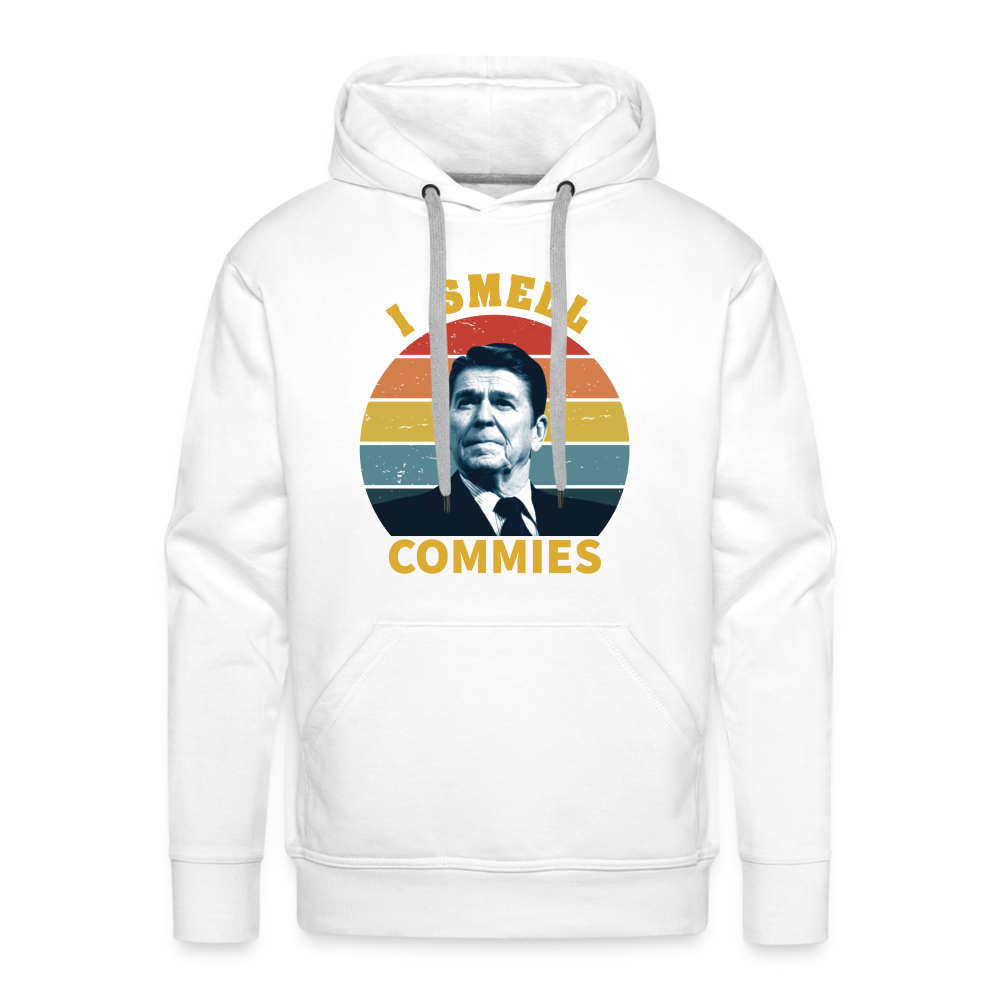 I Smell Commies Men’s Premium Hoodie - white