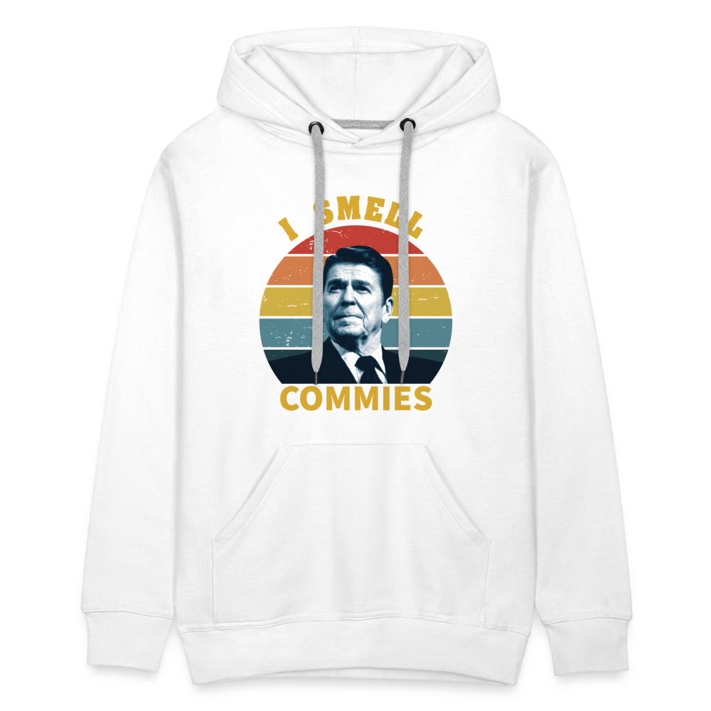 I Smell Commies Men’s Premium Hoodie - white