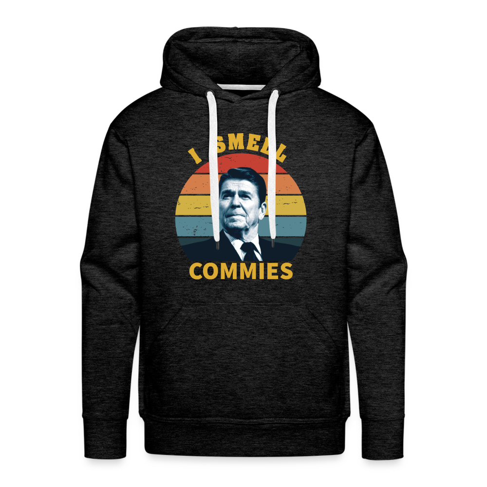 I Smell Commies Men’s Premium Hoodie - charcoal grey