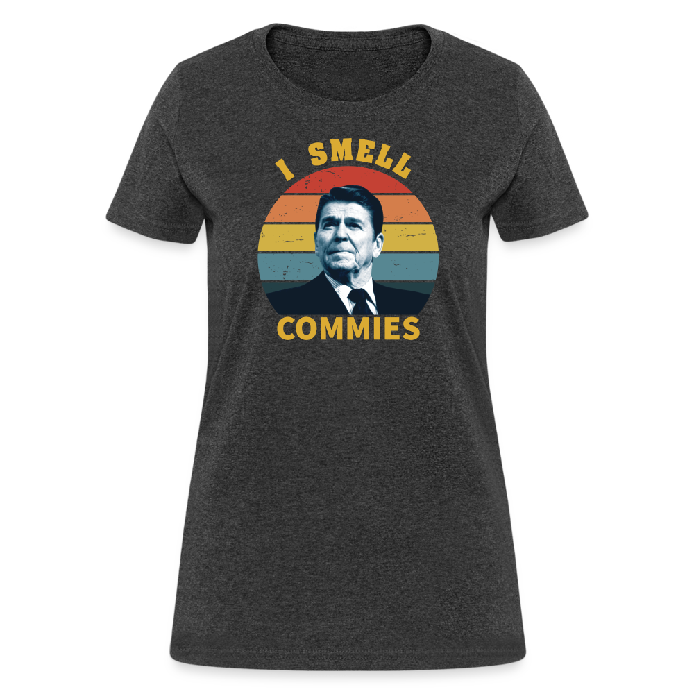 I Smell Commies Women's T-Shirt - heather black