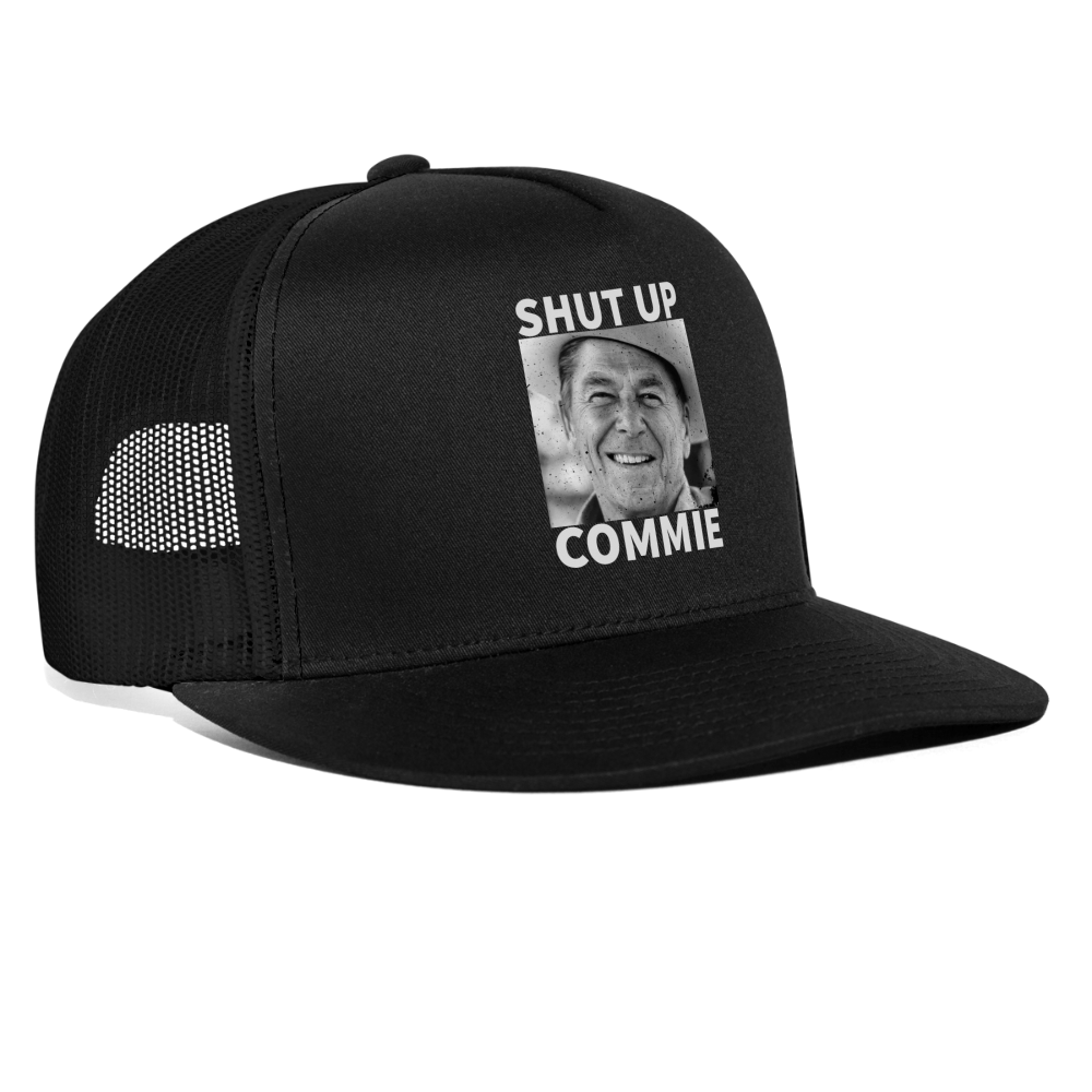 Shut Up Commie Trucker Hat - black/black