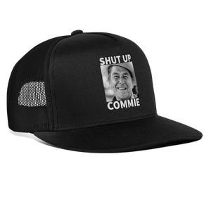 Shut Up Commie Trucker Hat - black/black