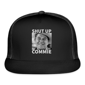 Shut Up Commie Trucker Hat - black/black