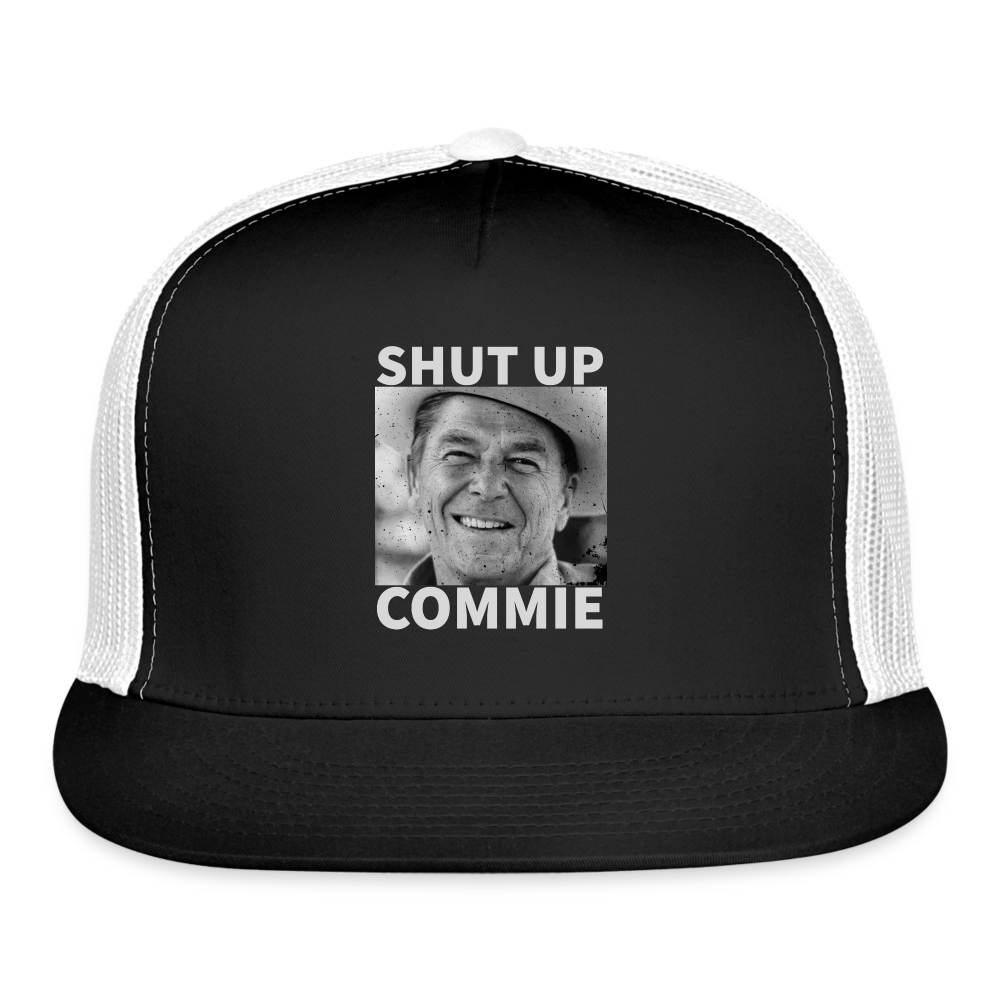 Shut Up Commie Trucker Hat - black/white