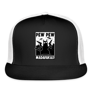 Pew Pew Madafakas Trucker Hat - black/white