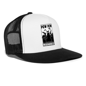 Pew Pew Madafakas Trucker Hat - white/black