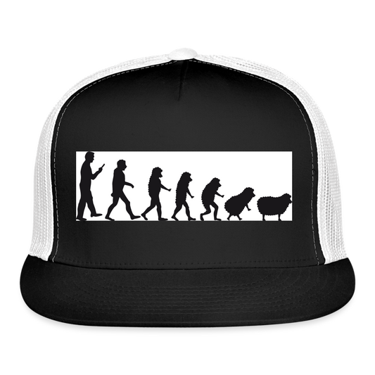 Evolution to Sheep Trucker Hat - black/white