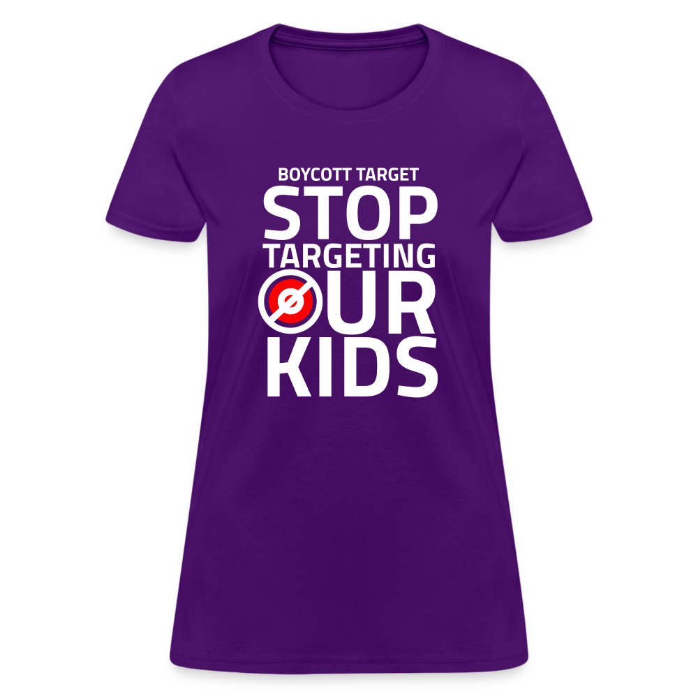 Boycott Target - Stop Targeting Our Kids Women's T-Shirt - purple