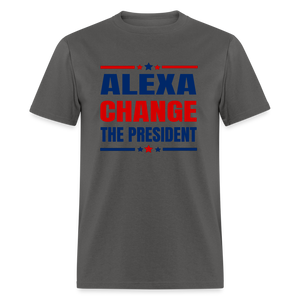 Alexa Change The President Classic T-Shirt - charcoal