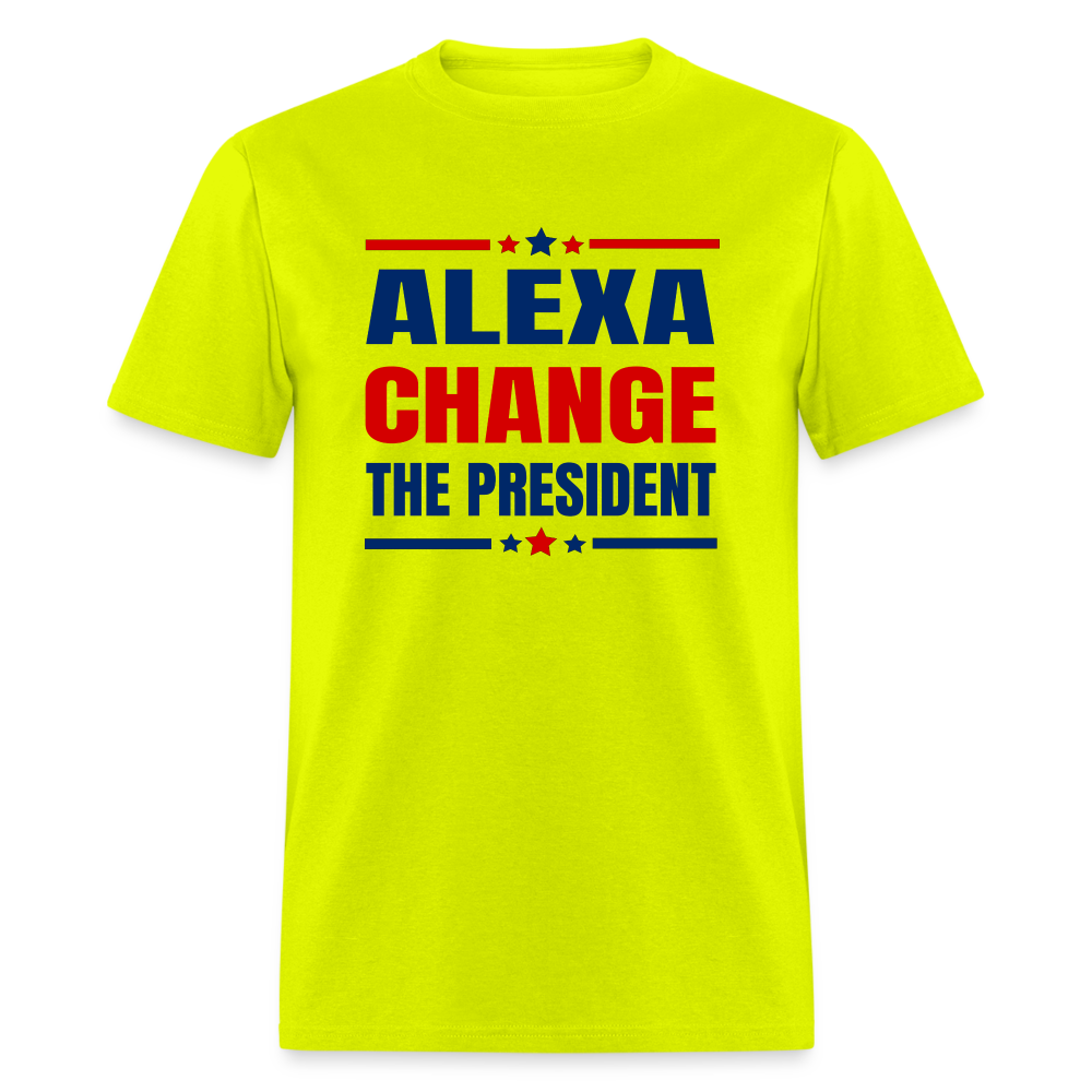 Alexa Change The President Classic T-Shirt - safety green