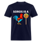 Soros is a sucker Funny Classic T-Shirt - navy